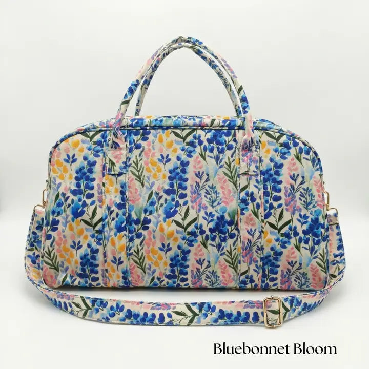 Bluebonnet Bloom Weekender Bag