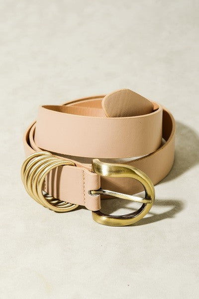 Rounded Layered Buckle Belt