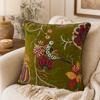 20" Velvet Printed Pillow