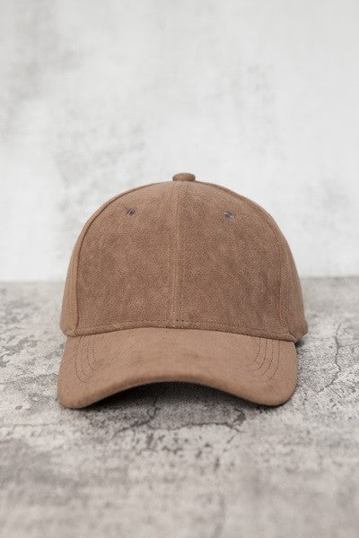 Suede Baseball Cap