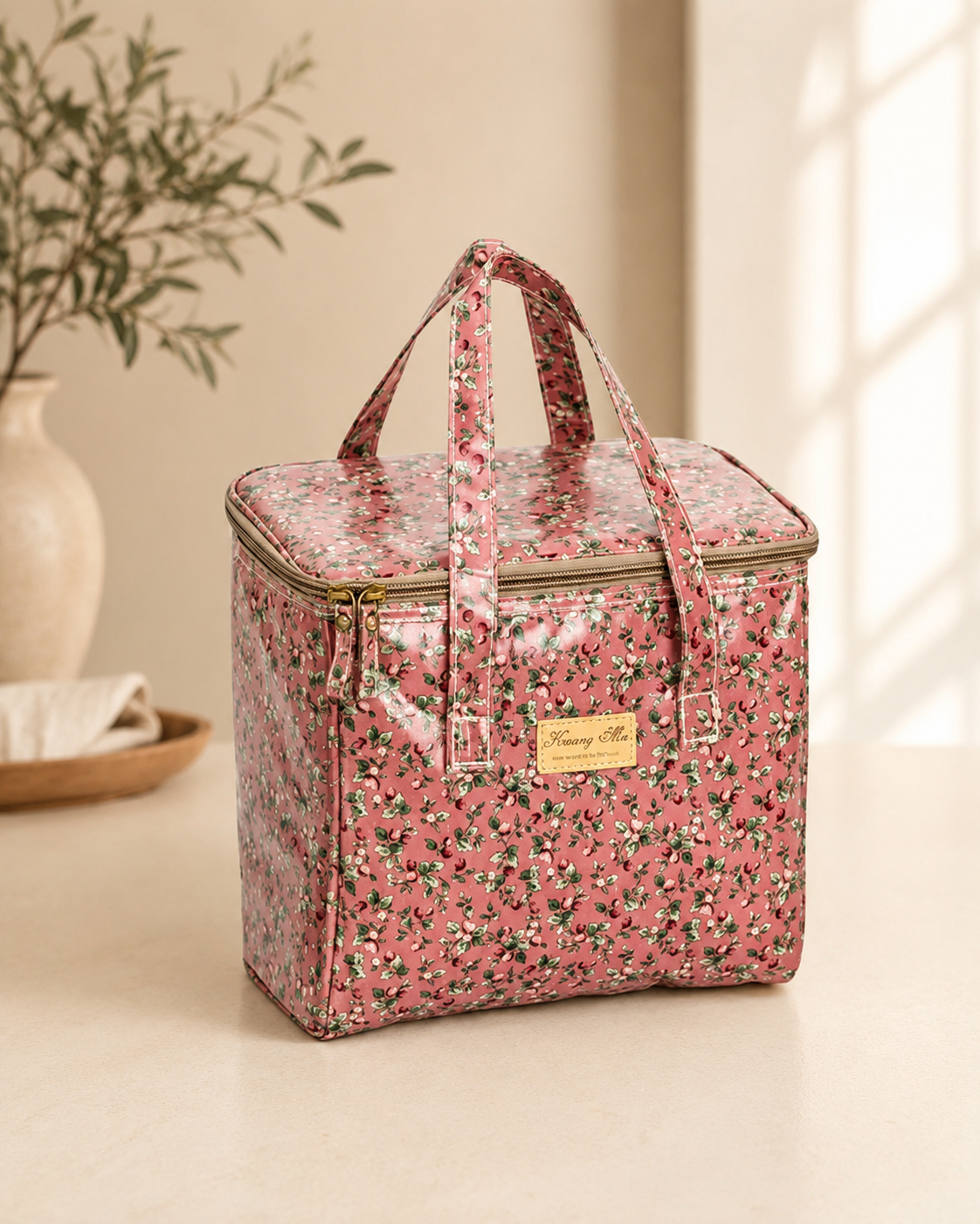 Floral Waterproof Portable Insulation Bag