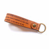 Scripture Leather Keychain