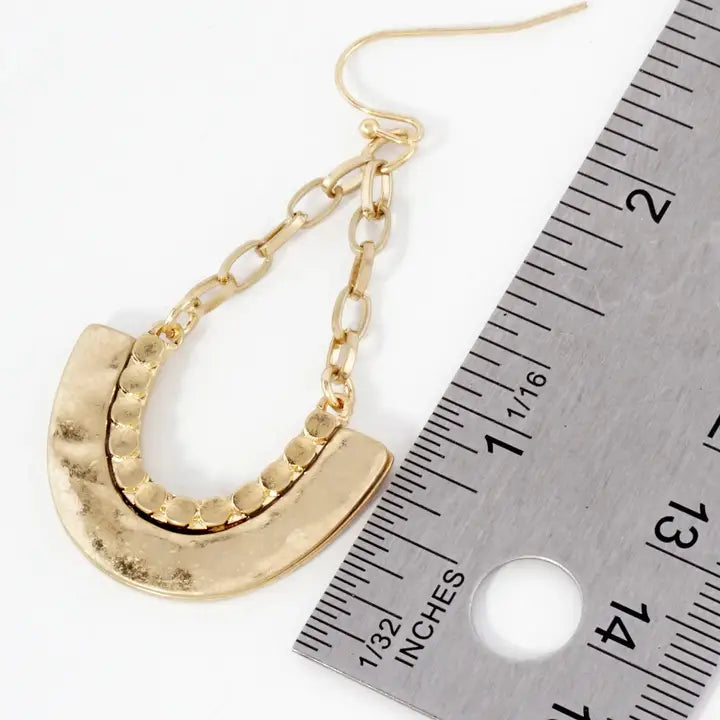 Wren Hammered Textured Earring