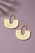 Suede Wrapped Arch Earring