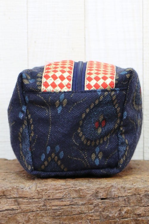 Ilyse Paisley Ikat Origami Make Up Bag