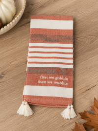 First We Gobble Kitchen Towel