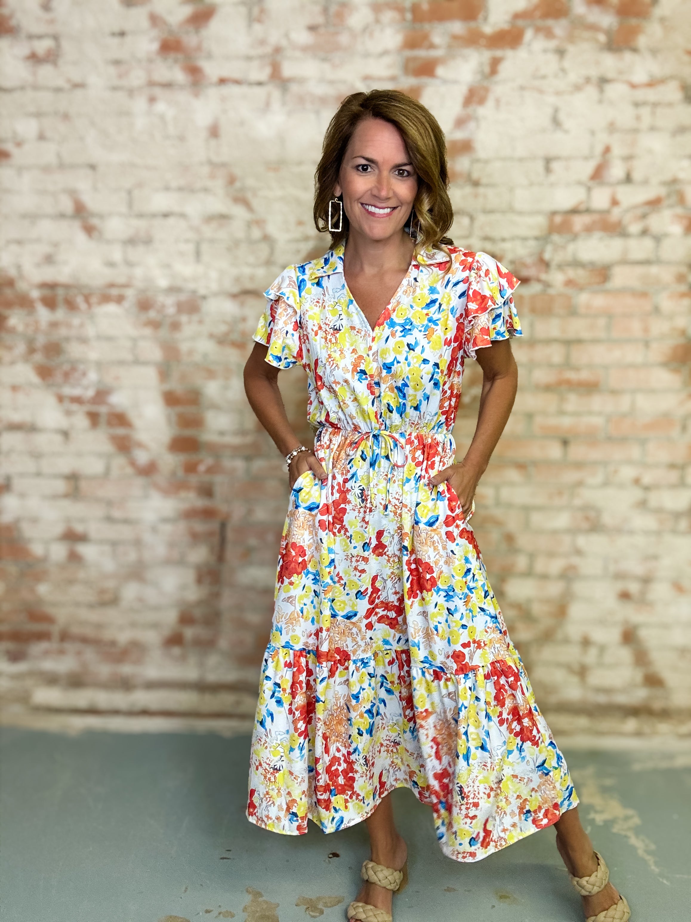 Frances Floral Midi Dress