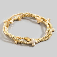 Mark Mini Cross Bracelet Set