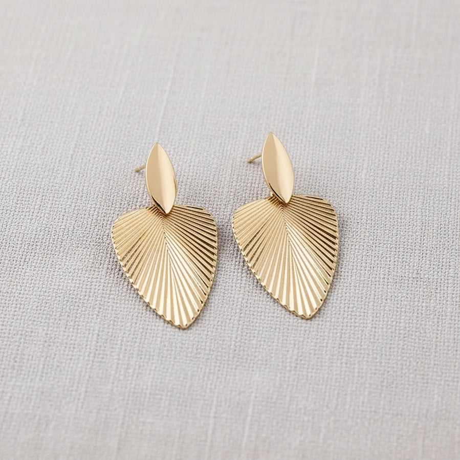 McBee Gold Leaf Earrings