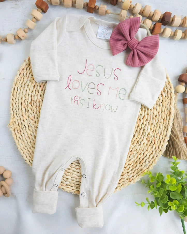 Jesus Loves Me Baby Romper