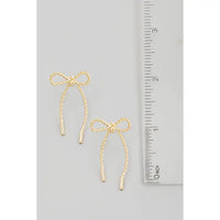 Clarke Twisted Bow Earrings