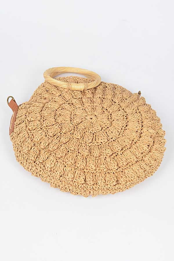 Aleya Round Straw Bag