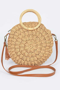 Aleya Round Straw Bag