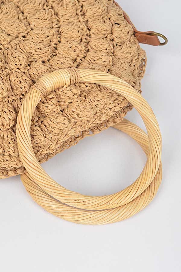 Aleya Round Straw Bag