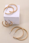 Ball Hoop Trio Earring Set