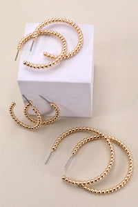 Ball Hoop Trio Earring Set