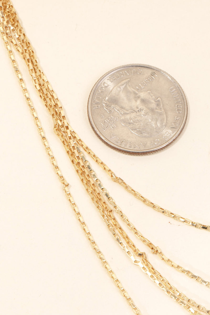 Cheyenne Box Chain Layered Necklace