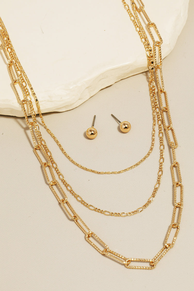 Lex Layered Chain Necklace Set