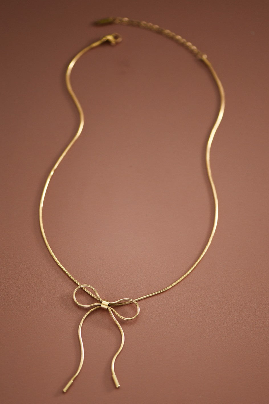 Lolita Gold Bow Necklace