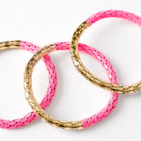 Lanetta Gold + Hot Pink Bracelet Set