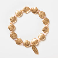 Rosanna Gold Disc + Bead Bracelet