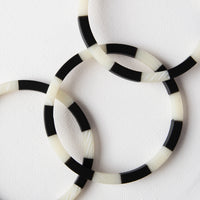 Brody Black + Ivory Stripe Bracelet Set