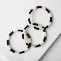 Brody Black + Ivory Stripe Bracelet Set