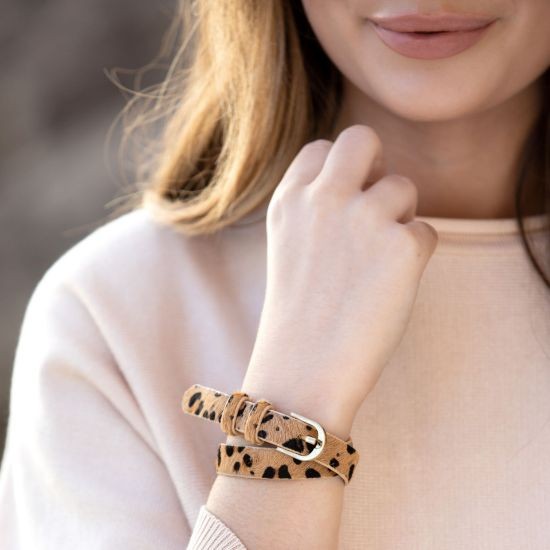 Kimble Leopard Wrap Bracelet
