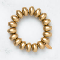 Valery Matte Gold Bead Bracelet