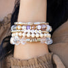 Faith Gold + Neutrals Mixed Bracelet Set