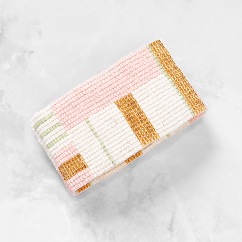 Sheila Beaded Elastic Cuff Bracelet