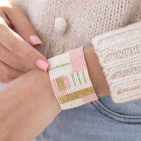 Sheila Beaded Elastic Cuff Bracelet