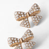 Adilynn Rhinestone Bow Earrings