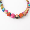 Carlotta Fabric Bead Necklace