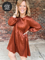 Curvy Animal Jacquard Dress