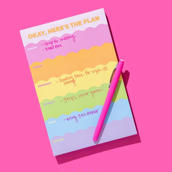 Weekly Planner List Pad