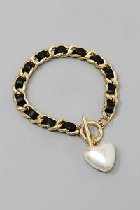 Alexis Pearl + Chain Bracelet