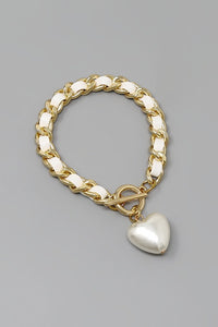 Alexis Pearl + Chain Bracelet