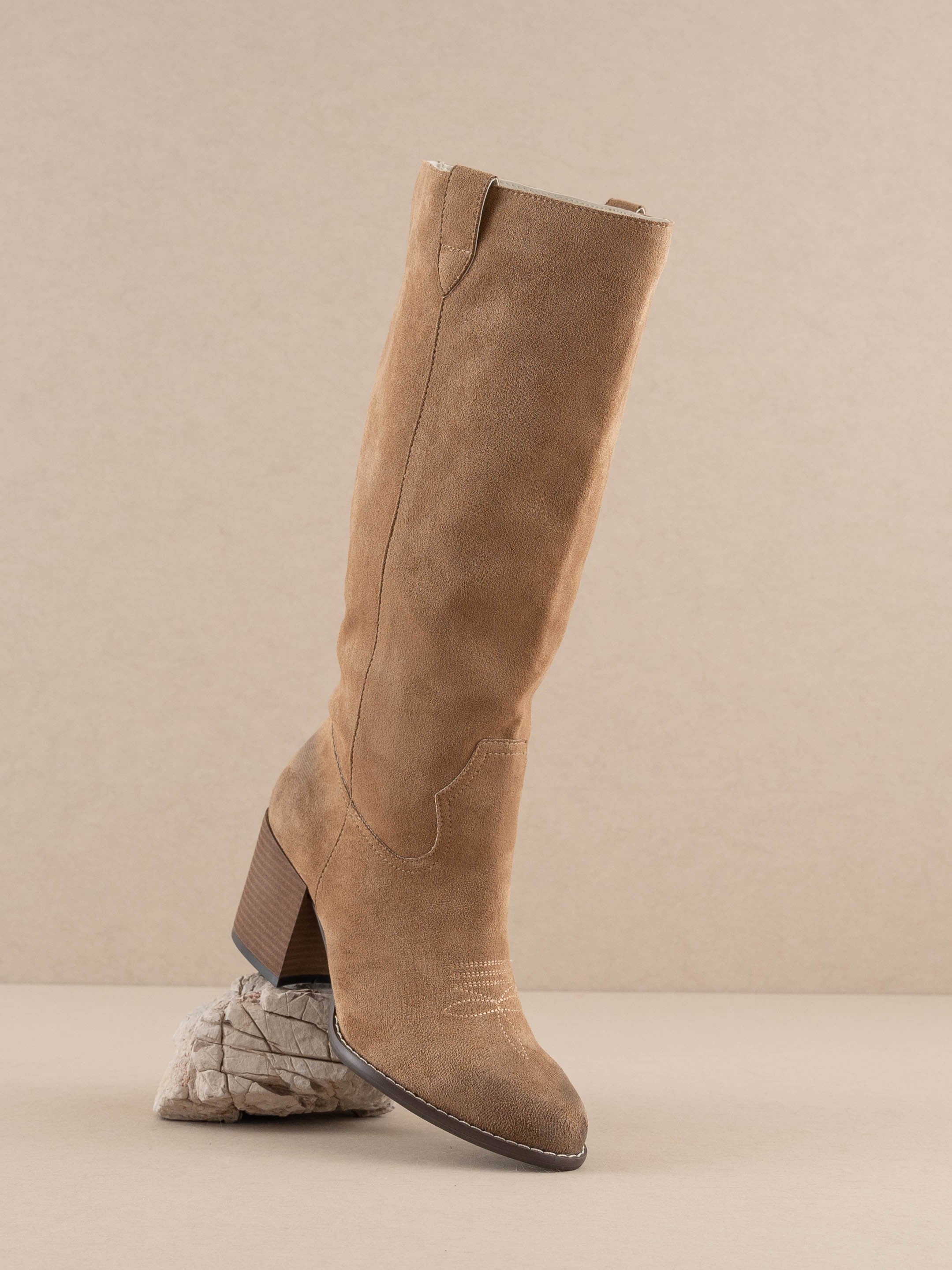 Tall shops faux suede boots