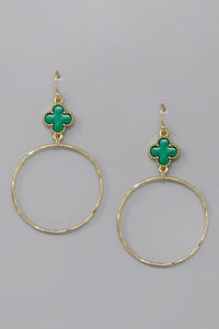 Gabriel Clover Hoop Earrings