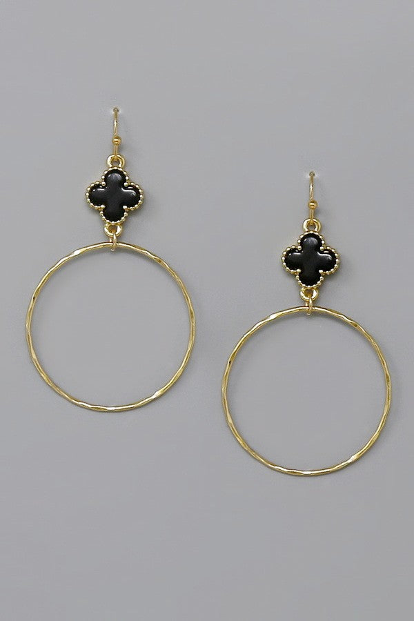 Gabriel Clover Hoop Earrings