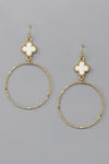 Gabriel Clover Hoop Earrings