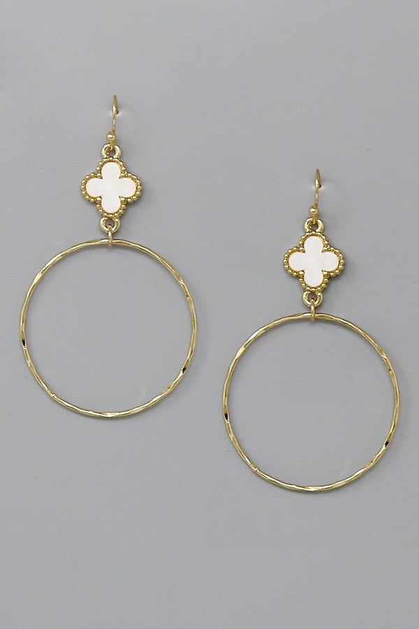 Gabriel Clover Hoop Earrings