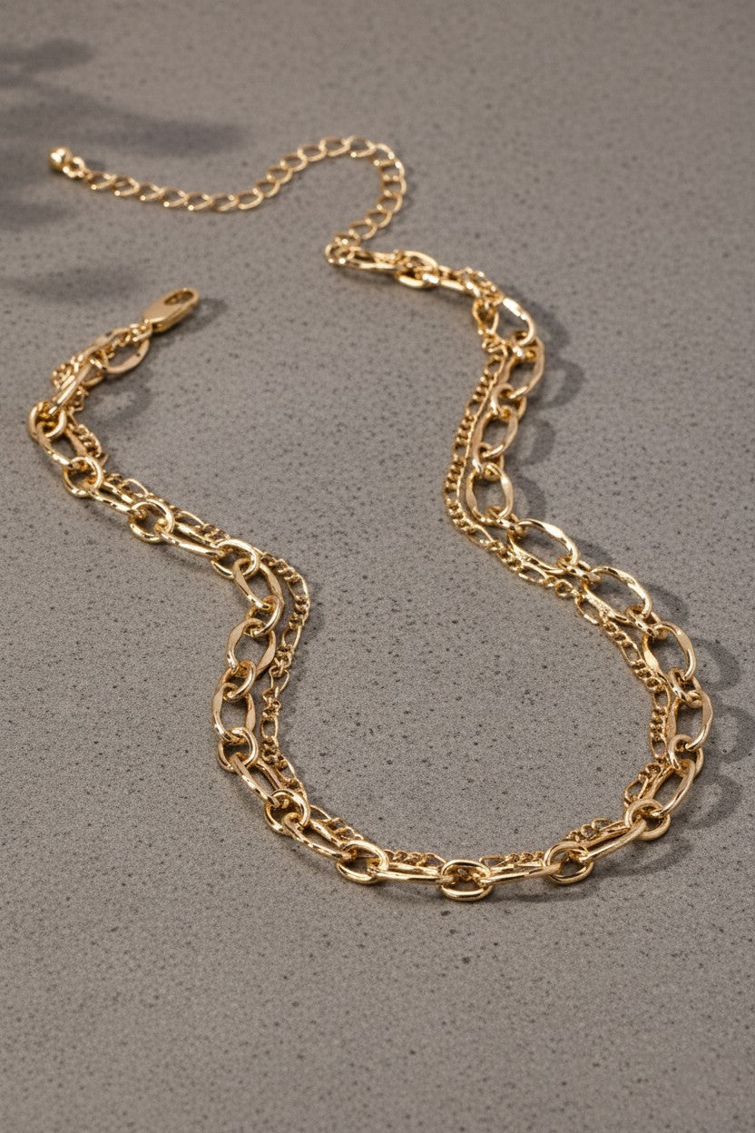 Chunky Link Chain Layer Necklace