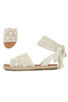 Renata Macrame Lace Up Sandals - FINAL SALE