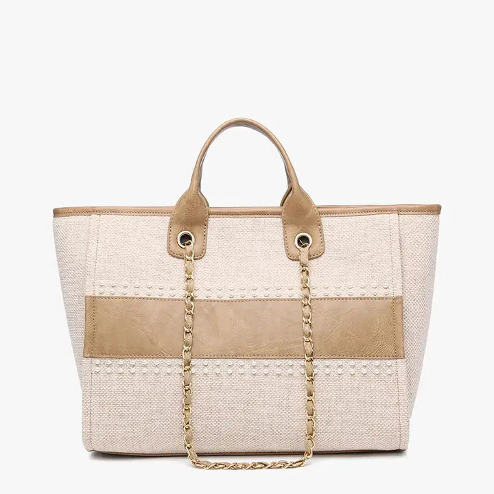 Kristina Striped Tote