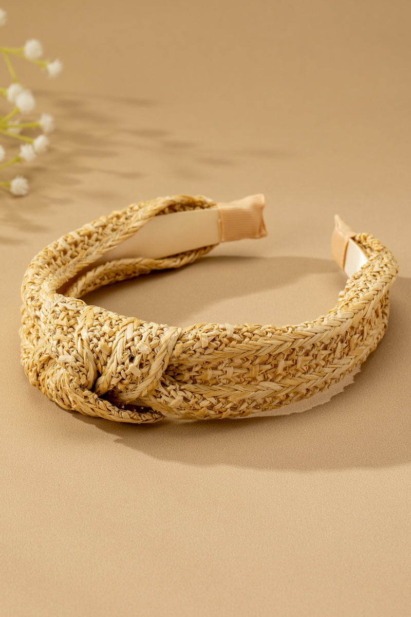 Alba Woven Top Knot Headband