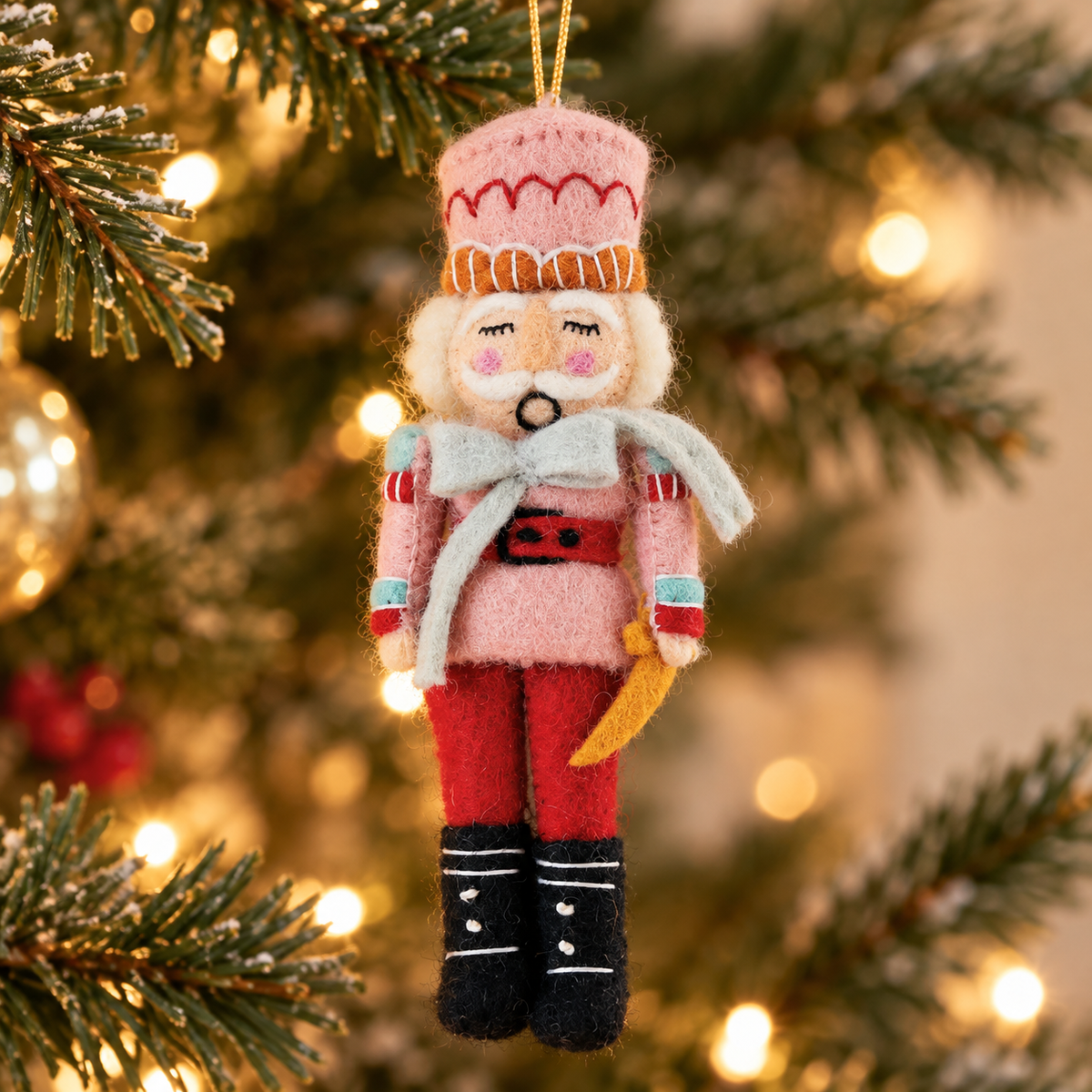 Wool Felt Nutcracker Ornaments
