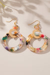 Ingrid Acetate Hoop Drop Earrings