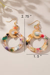 Ingrid Acetate Hoop Drop Earrings
